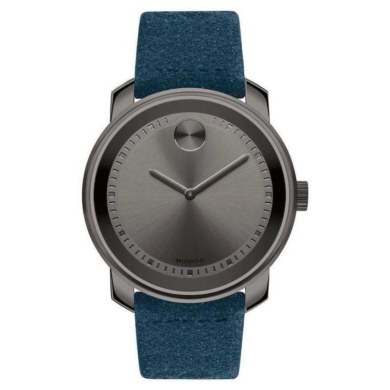 Movado Men's 3600454 Bold Blue Suede Watch