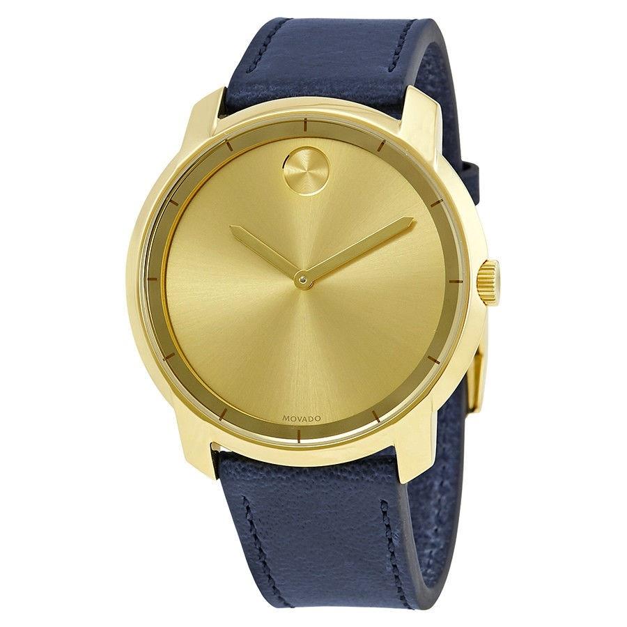 Movado Men&#39;s 3600469 Bold  Blue Leather Watch