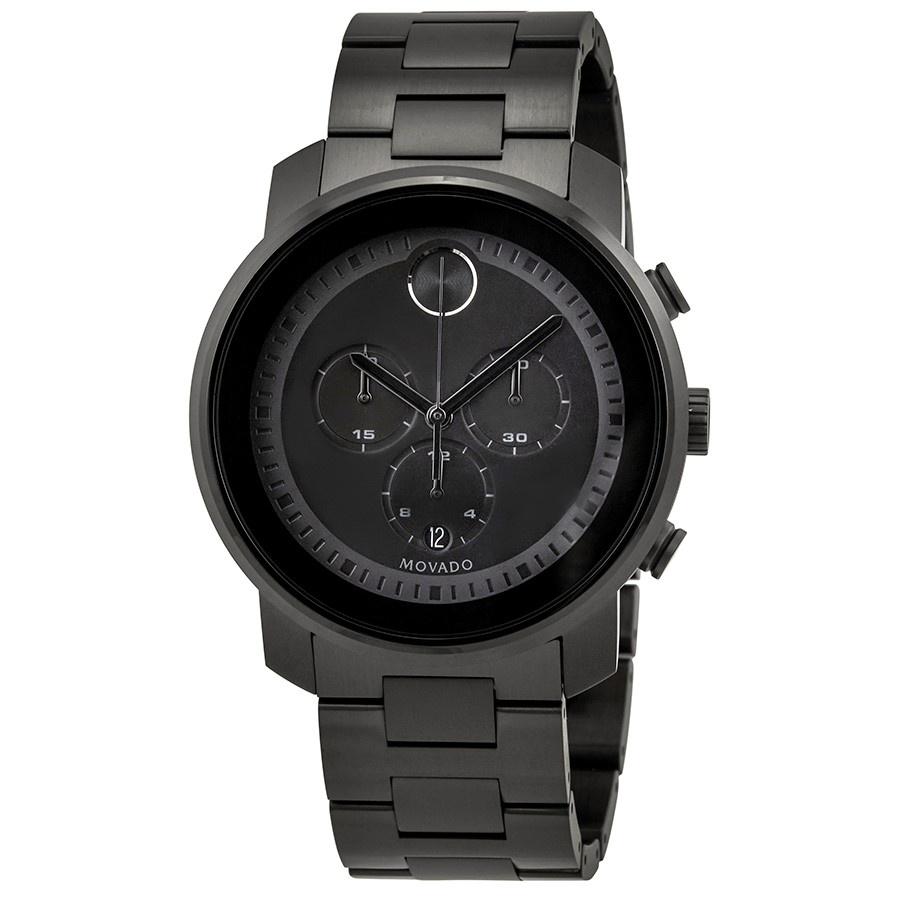 Movado Men's 3600472 Bold Chronograph Black Stainless Steel Watch