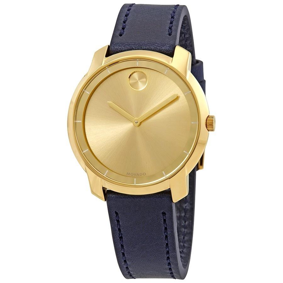 Movado Women's 3600474 Bold Blue Leather Watch