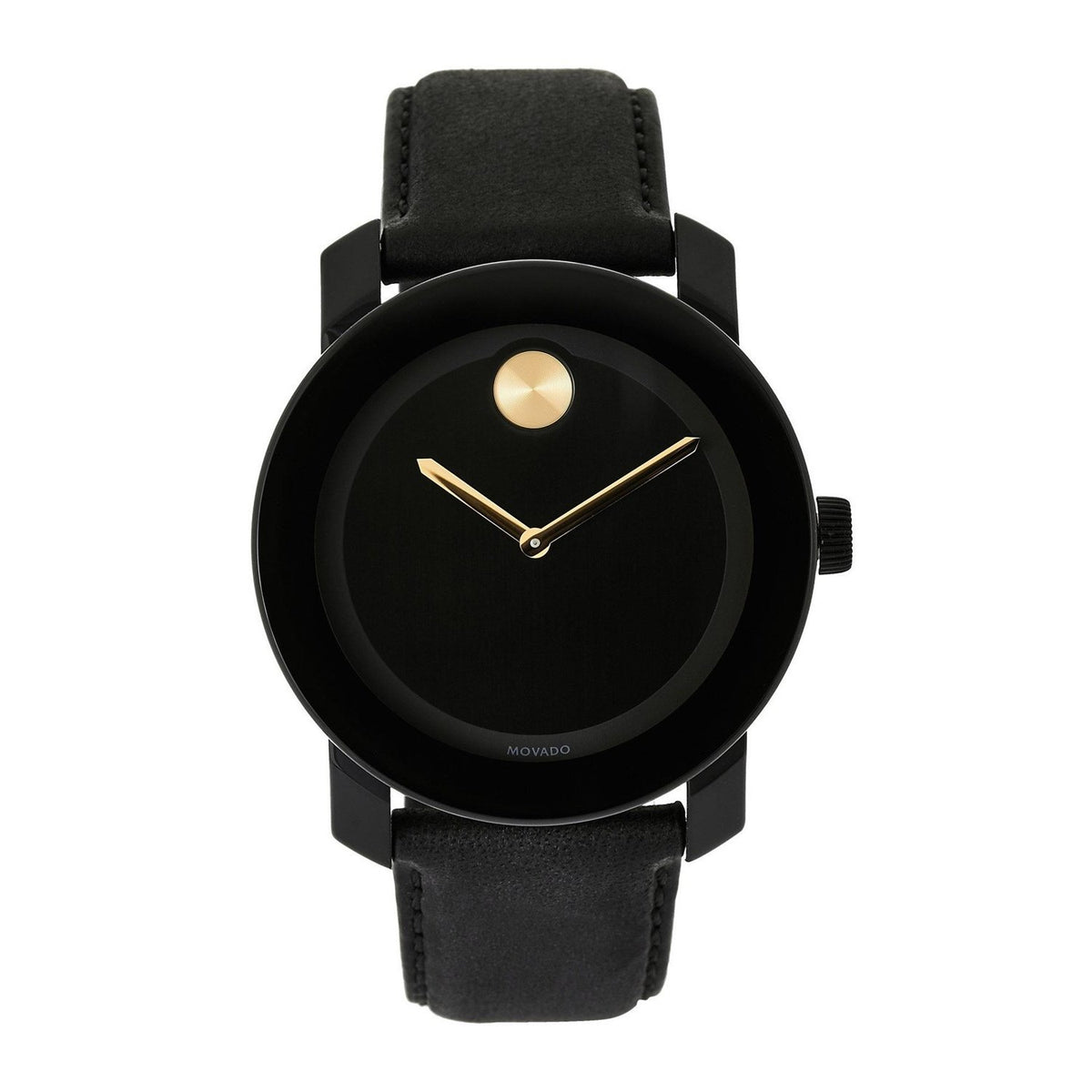 Movado Men's 3600480 Bold Black Leather Watch