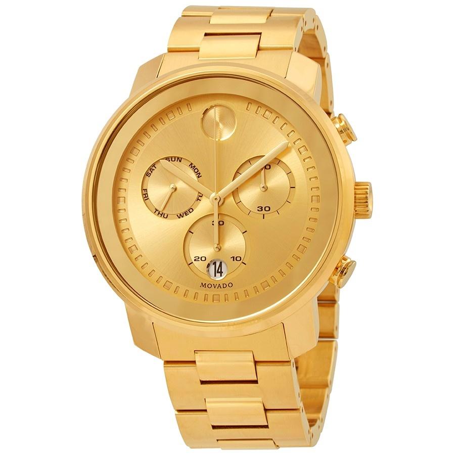 Movado Men's 3600485 Bold Chronograph Gold-Tone Stainless Steel Watch