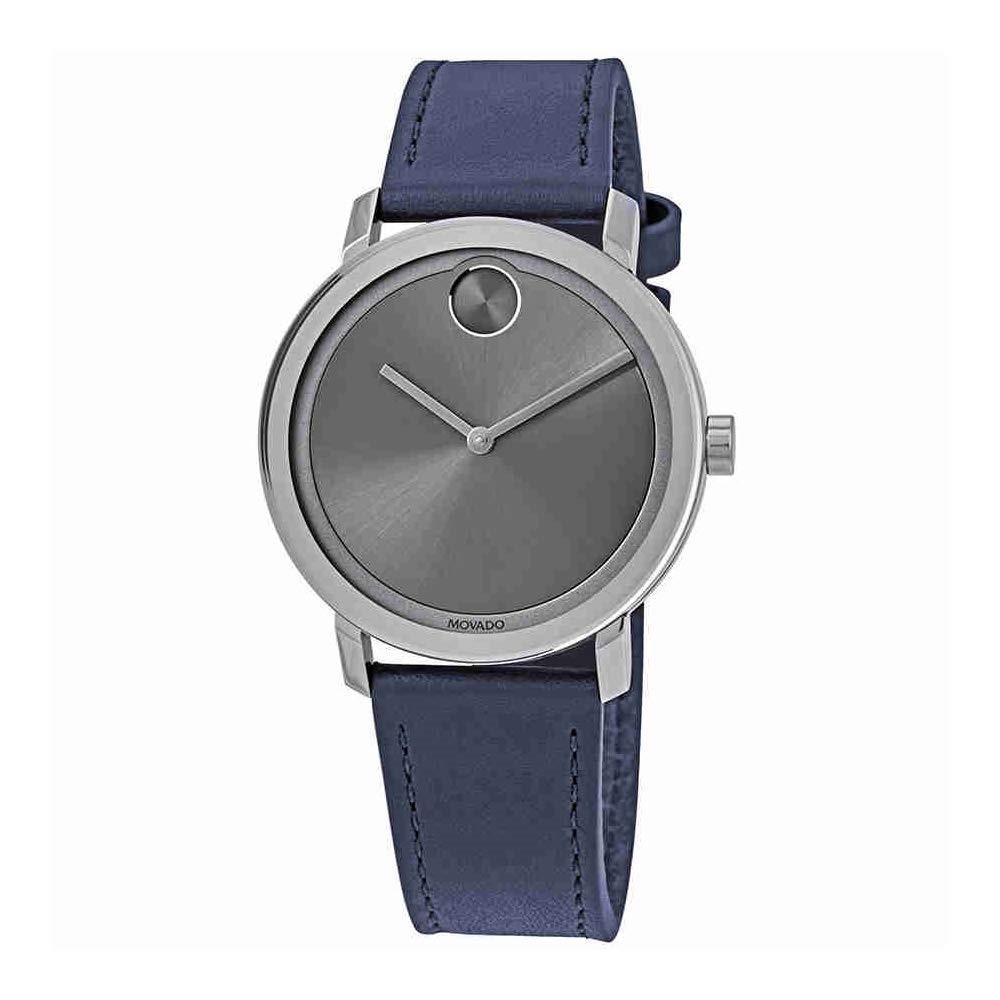 Movado Unisex 3600507 Bold Navy Leather Watch