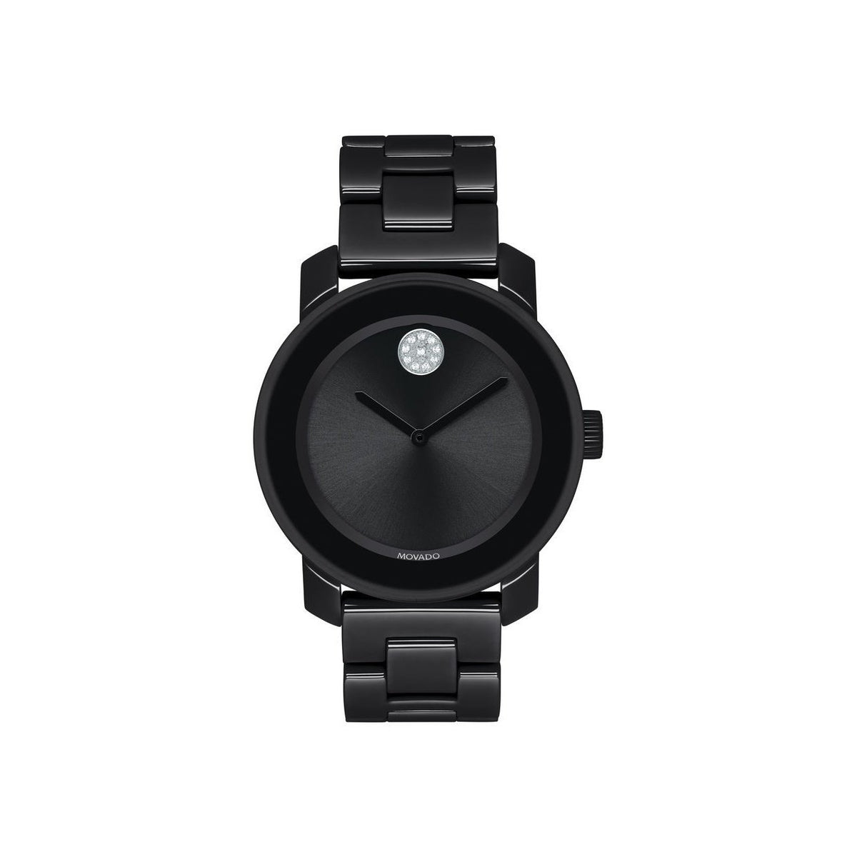 Movado Women&#39;s 3600535 Bold Crystal Black Ceramic Watch