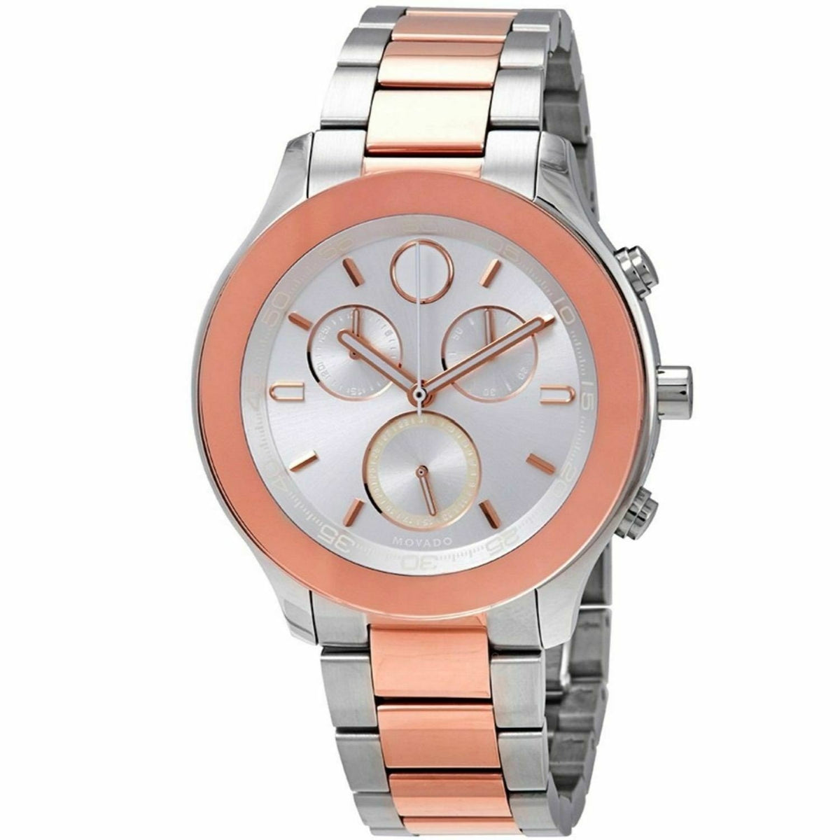 Movado Women&#39;s 3600547 Bold Chronograph Rose Gold-Tone Stainless Steel Watch