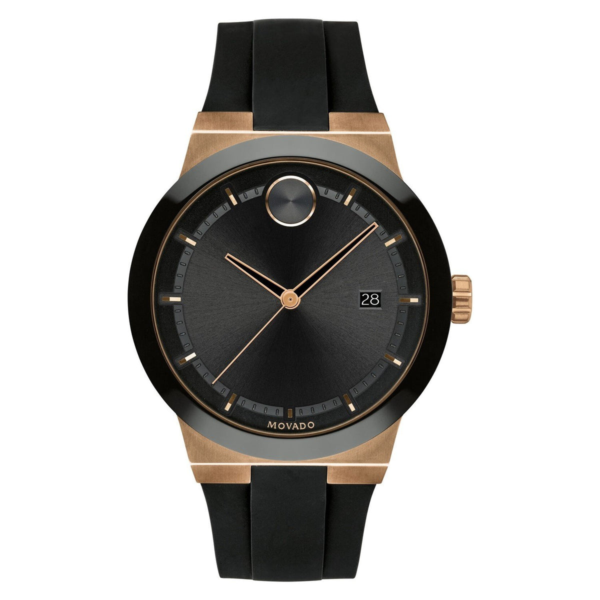 Movado Men&#39;s 3600622 Bold Fusion Black Silicone Watch