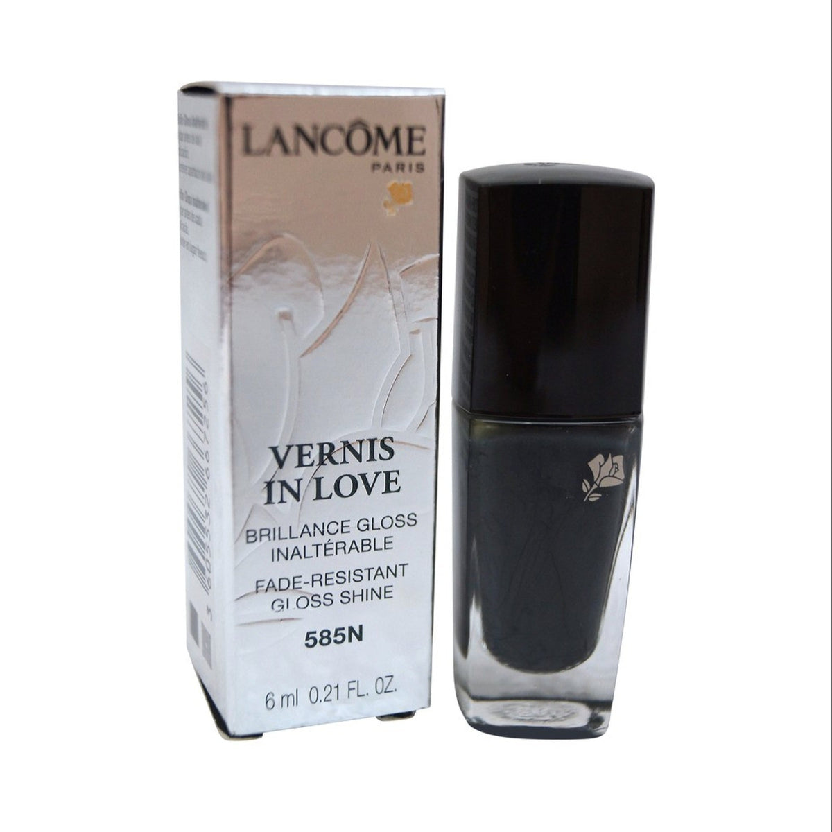 Lancome Vernis In Love Nail Polish 585N Noir Caviar 0.21 Oz (6 Ml)  