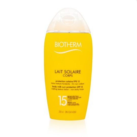 Biotherm Lait Solaire Corps Body Milk Sun Protection Spf 15 6.7 Oz 0378673
