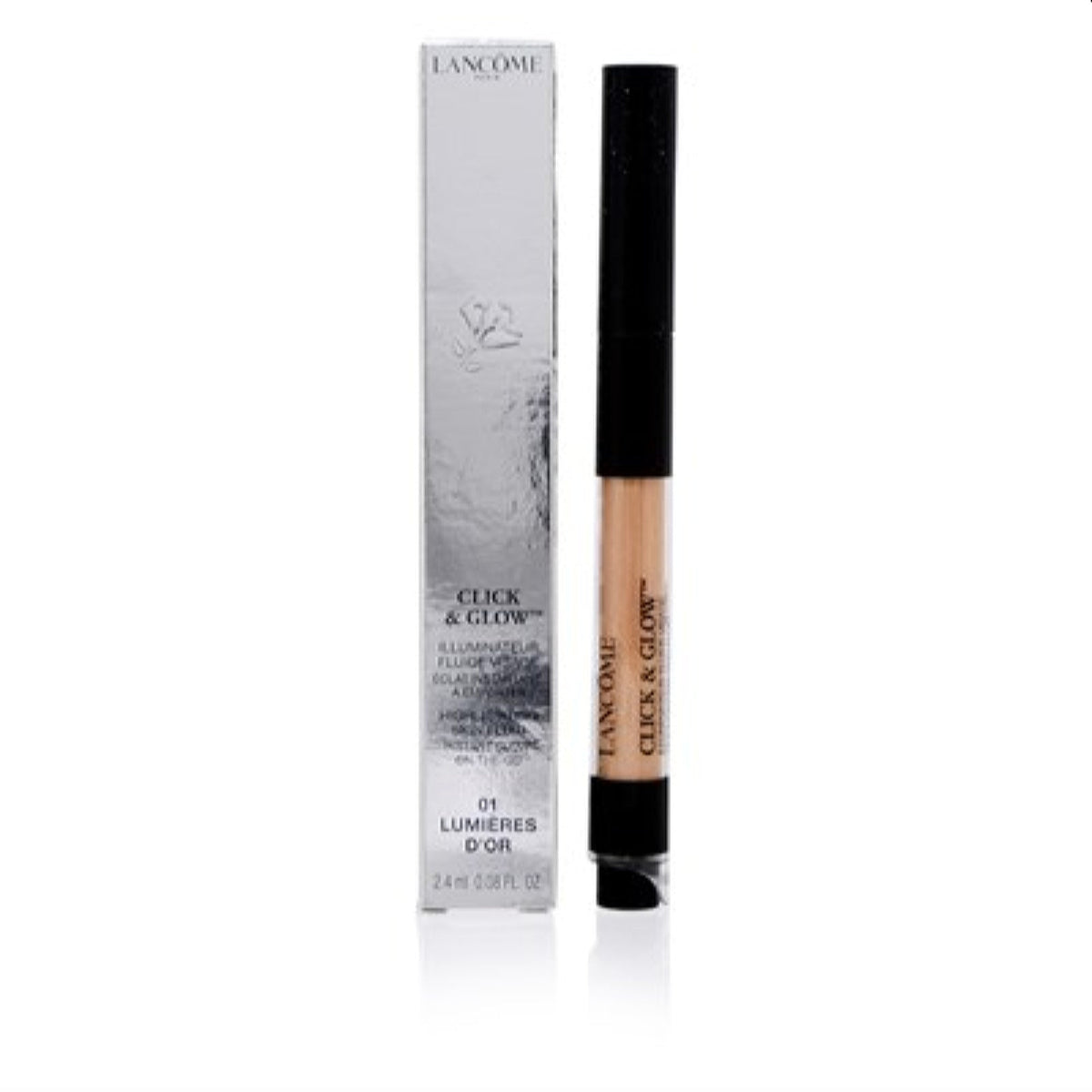 Lancome Click & Glow Highlighting Skin Fluid (01 Lumieres D'Or) 0.08 Oz  