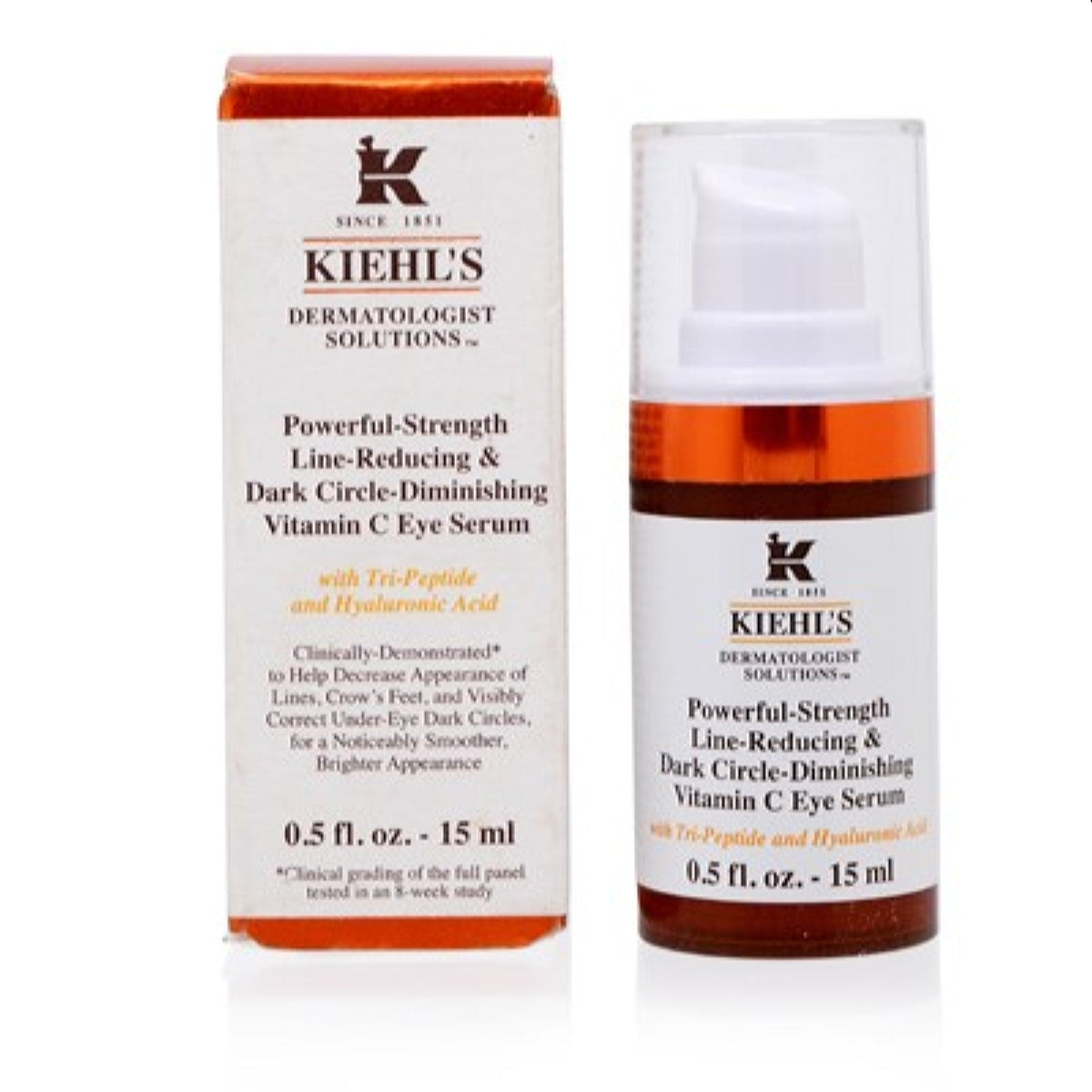 Kiehl&#39;S Dermatologist Solutions Powerful-Strength Line-Reducing Eye Serum 0.5 Oz 1888935