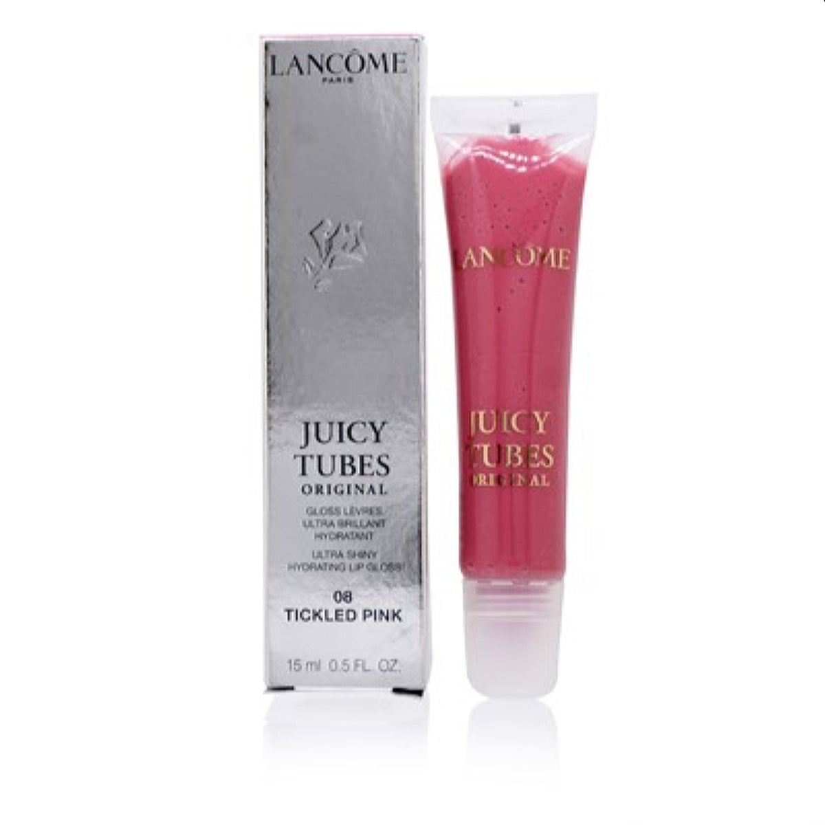 Lancome Juicy Tubes Original Lip Gloss 08 Tickled Pink 0.5 Oz  