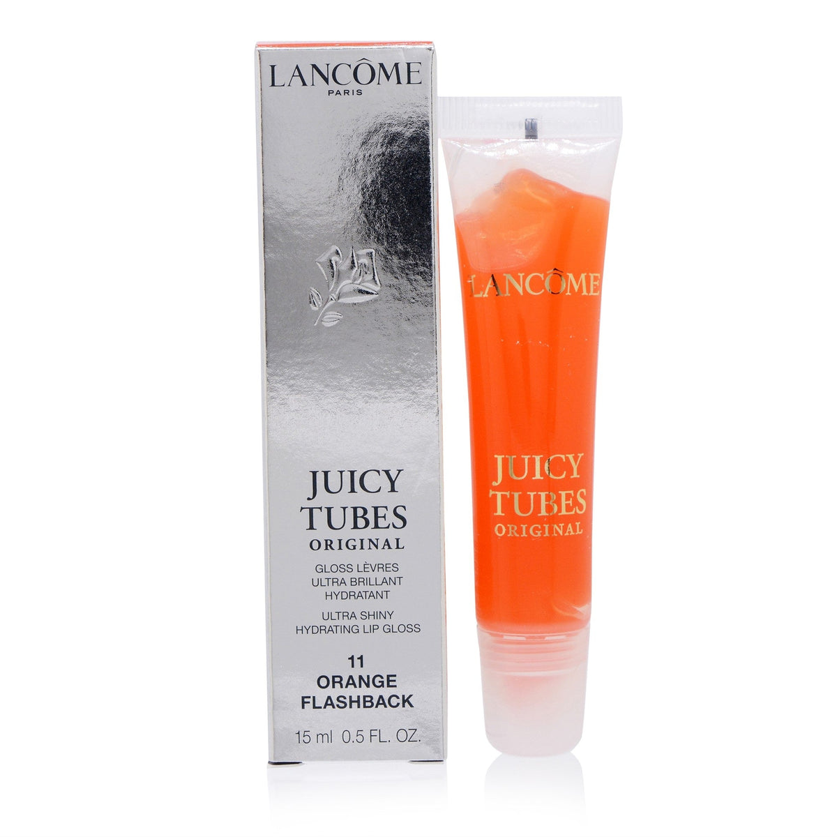 Lancome Juicy Tubes Original Lip Gloss 11 Orange Flashback 0.5 Oz  