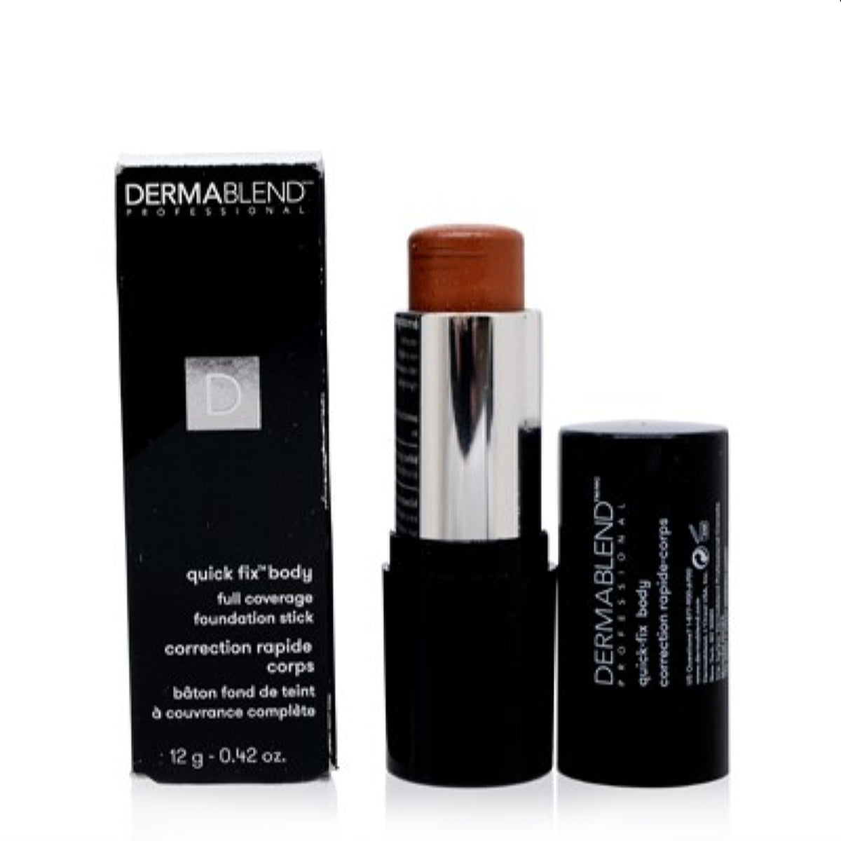 Dermablend Quick-Fix Body Makeup Foundation Stick (80W Brown) 0.42 Oz (12 Ml)   