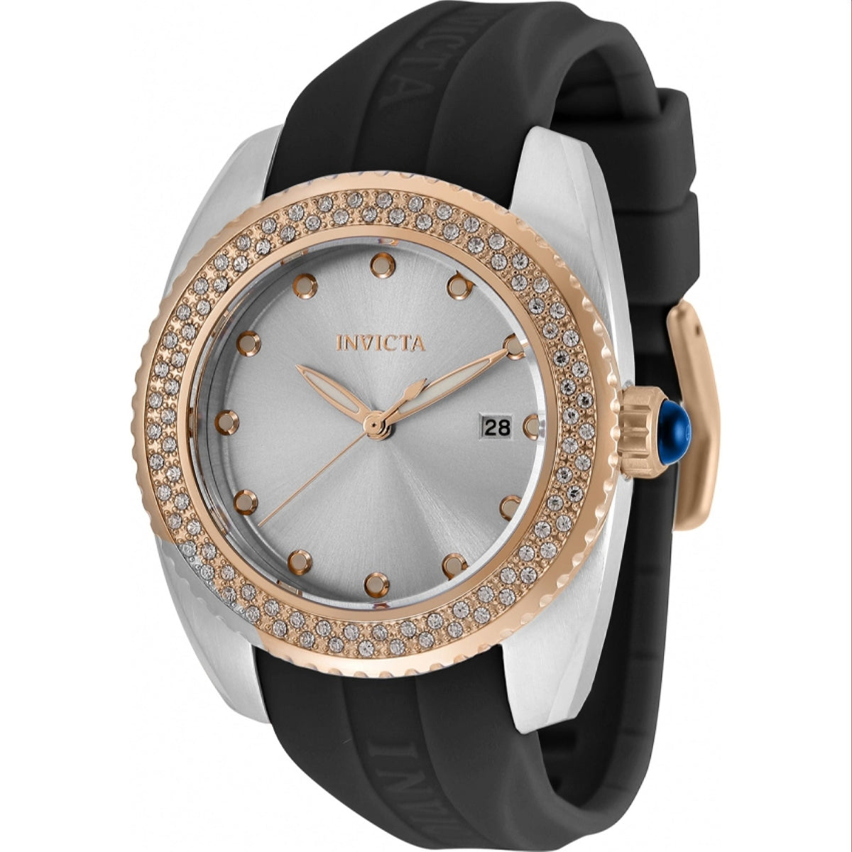 Invicta Women's 36066 Angel Black Silicone Watch