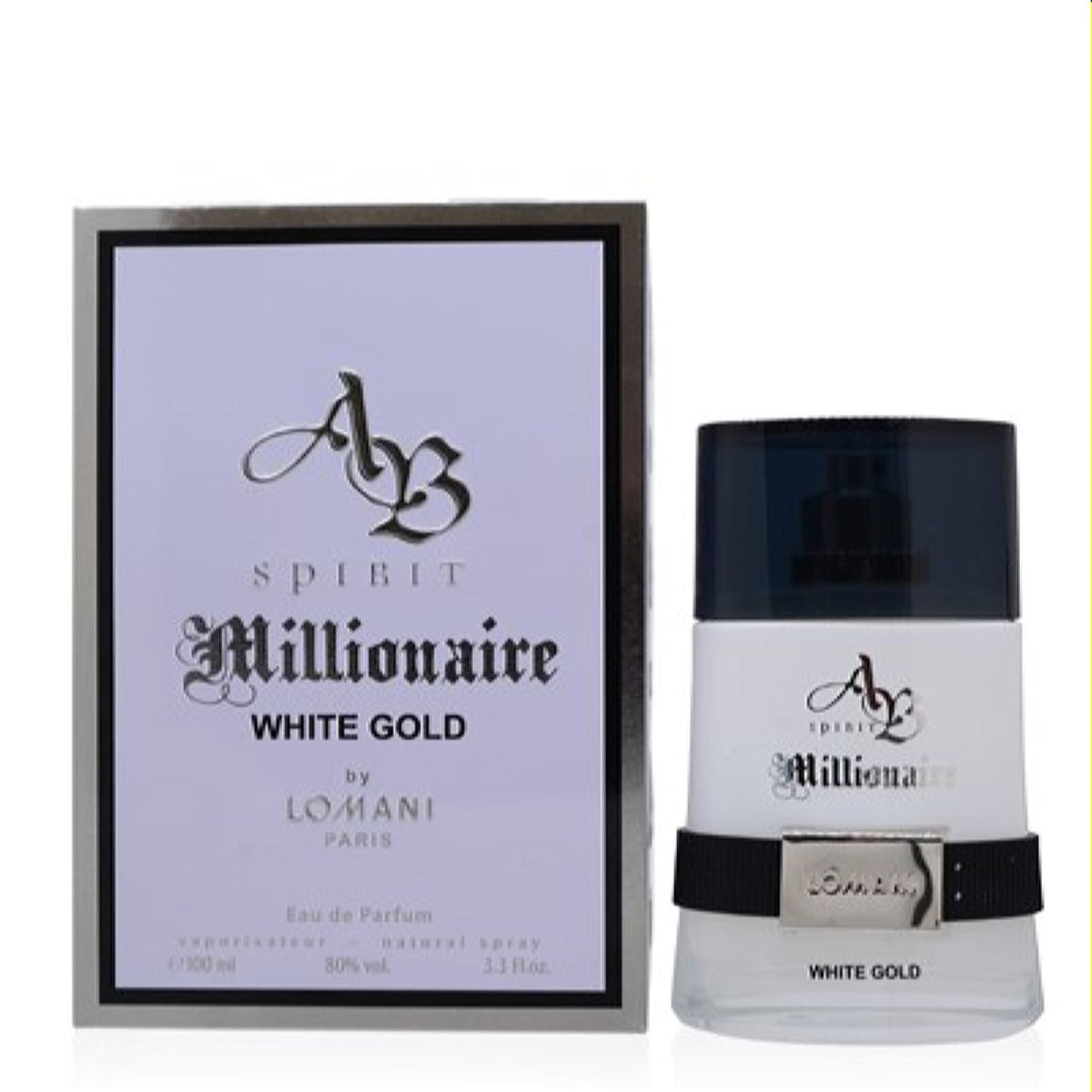 Ab Spirit Millionaire White Gold Lomani Edp Spray 3.3 Oz (100 Ml) For Men 3718