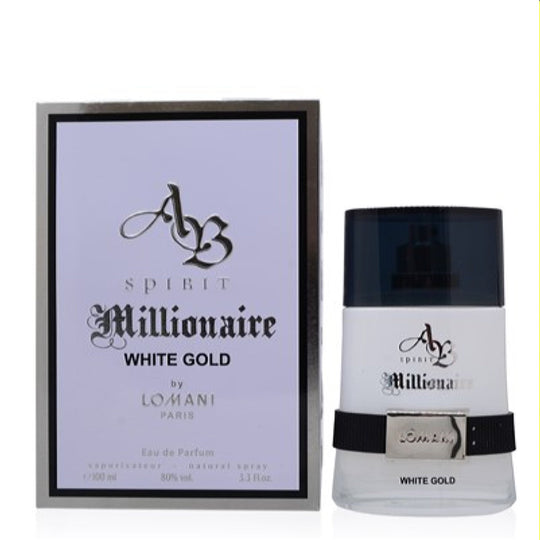 Ab Spirit Millionaire White Gold Lomani Edp Spray 3.3 Oz (100 Ml) For Men 3718