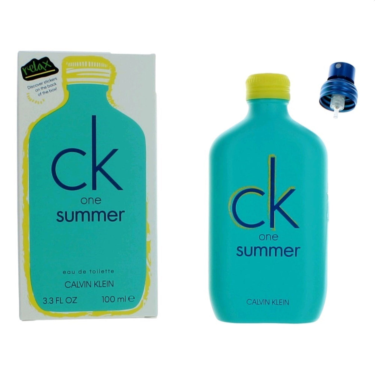 Ck One Summer Calvin Klein Edt Pour Spray 2020 Edition 3.4 Oz Unisex  