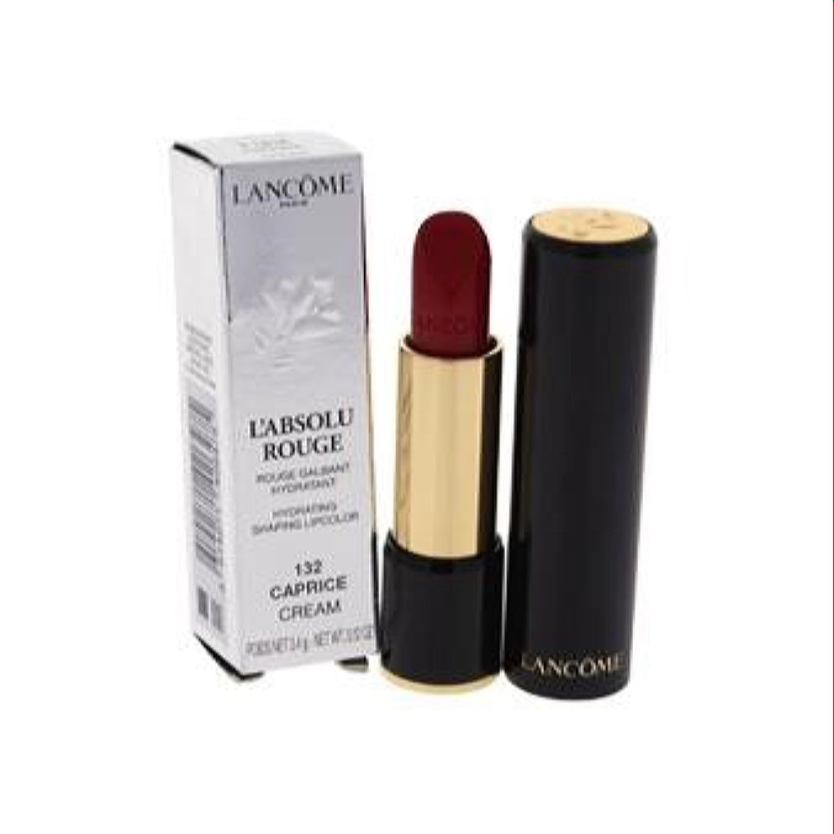 Lancome L'Absolu Rouge Hydrating Lipstick (132 Caprice Cream) 0.10 Oz  