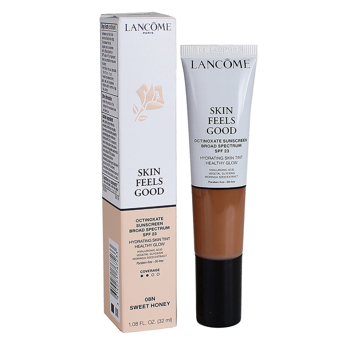 Lancome Skin Feels Good Skin Nourishing Foundation (08N Sweet Honey) 1.08 Oz   