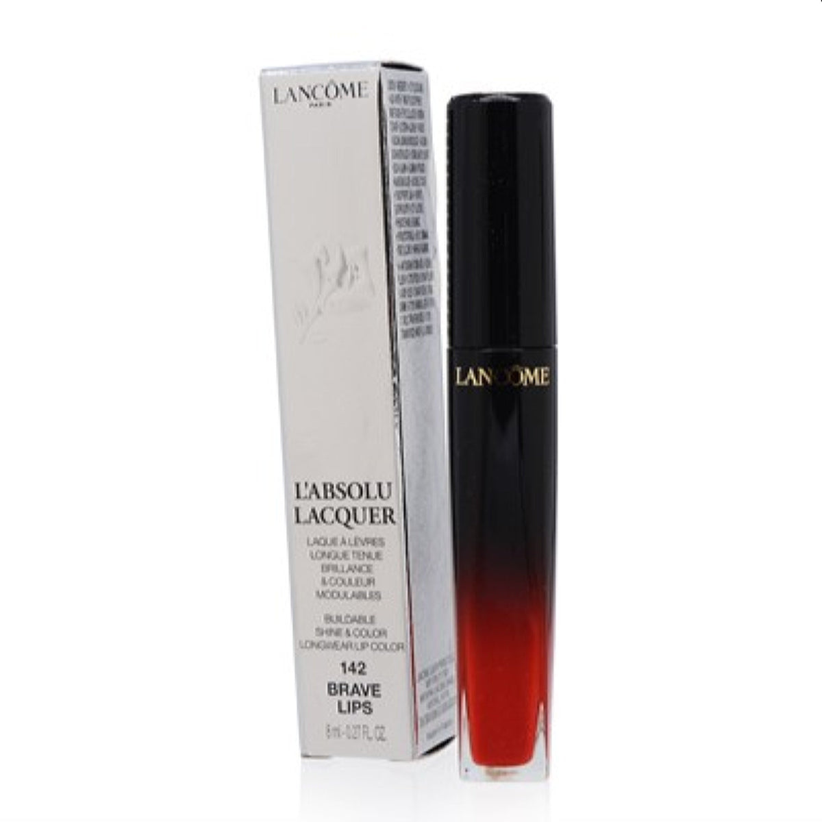 Lancome L'Absolu Lacquer Gloss (142) Brave Lips .27 Oz  