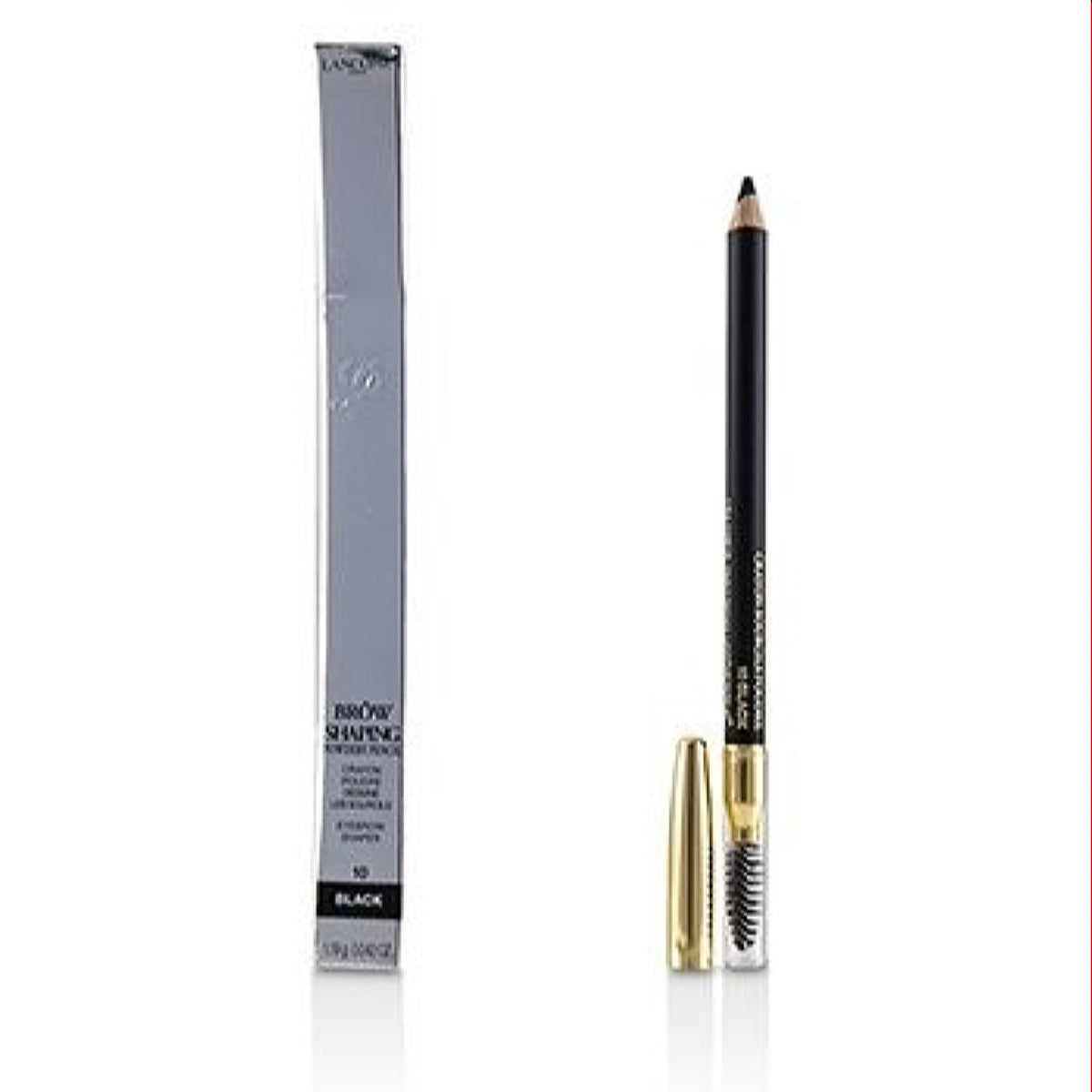 Lancome Brow Shaping Powdery Pencil 10 Black .03 Oz (.085 Ml)  