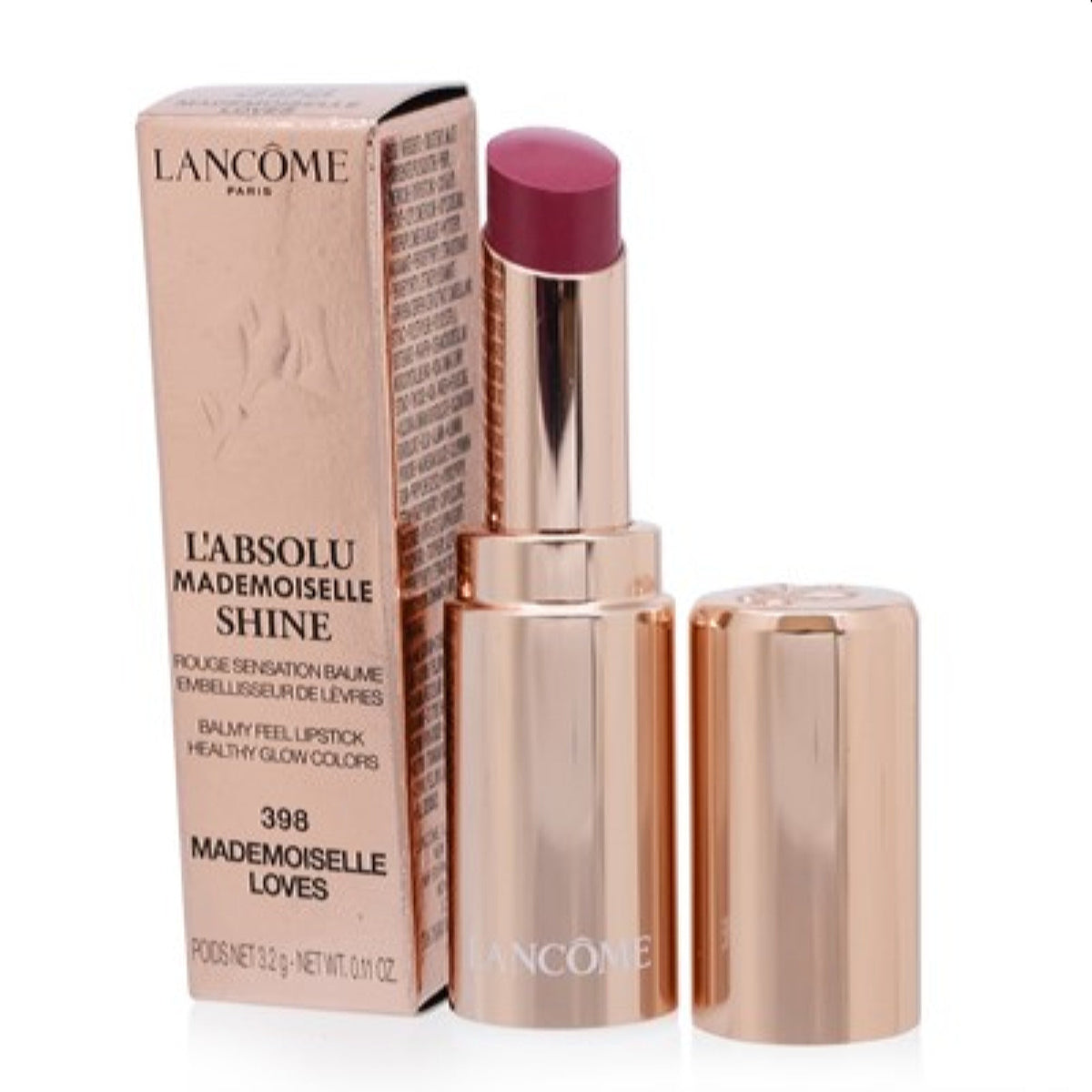 Lancome L&#39;Absolu Mademoiselle Shine Lipstick (398) Mademoisell Loves 0.11 Oz   