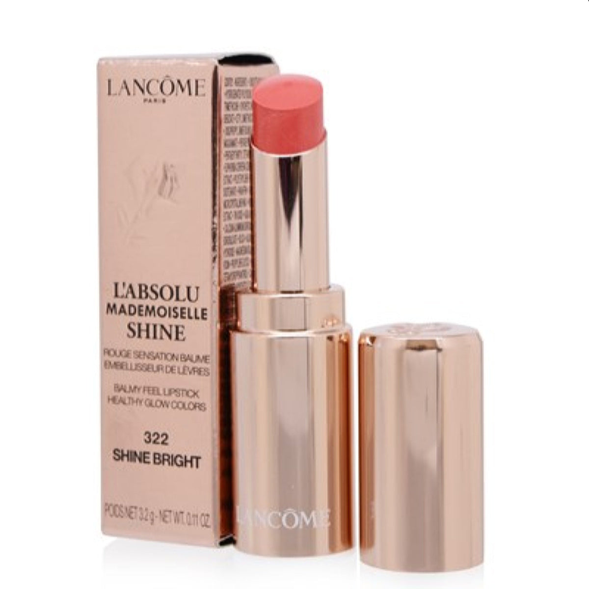 Lancome L'Absolu Mademoiselle Shine Lipstick (322) Shine Bright 0.11 Oz (3 Ml)  