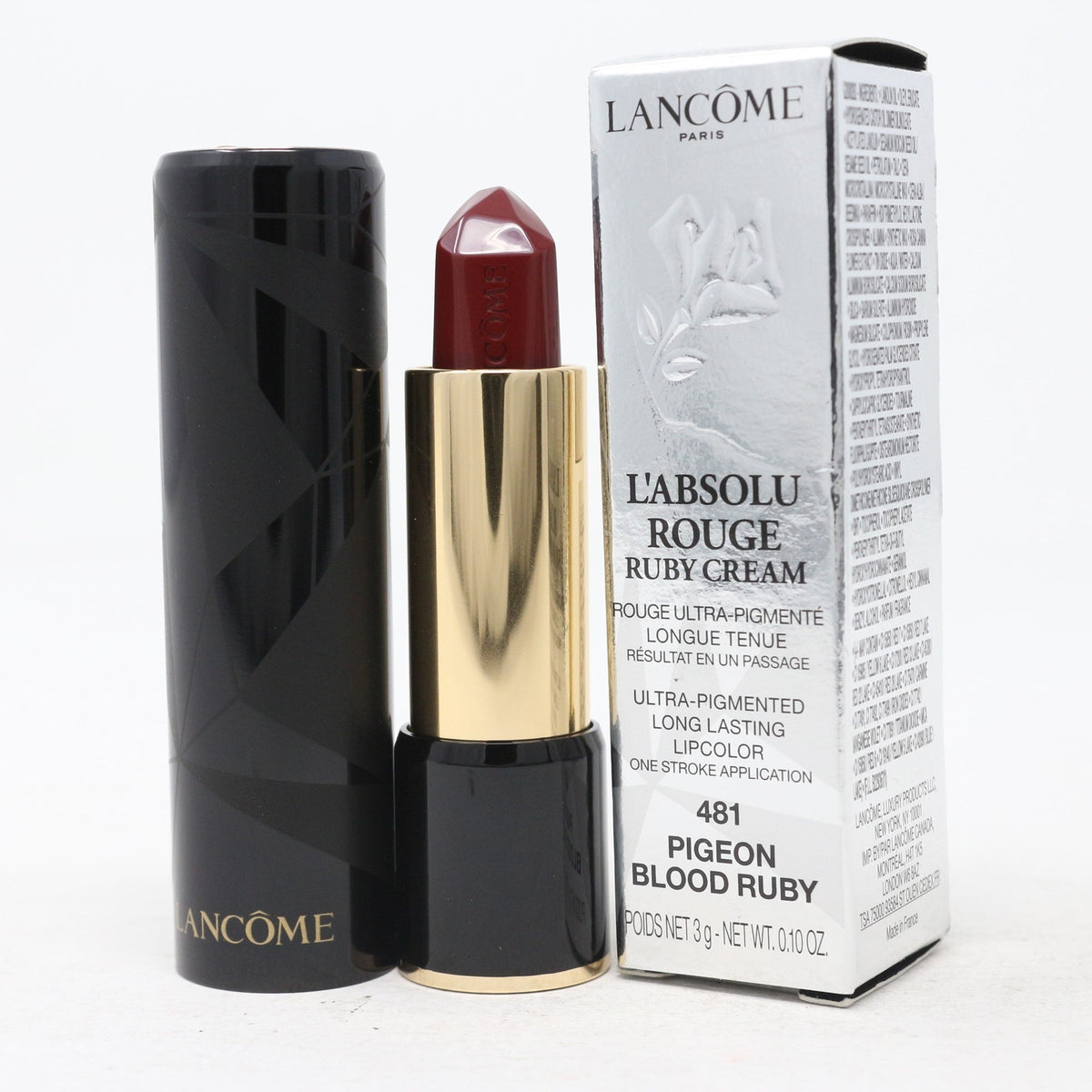 Lancome L'Absolu Rouge Ruby Cream Lipstick (356 Black Prince Ruby) 0.10 Oz  