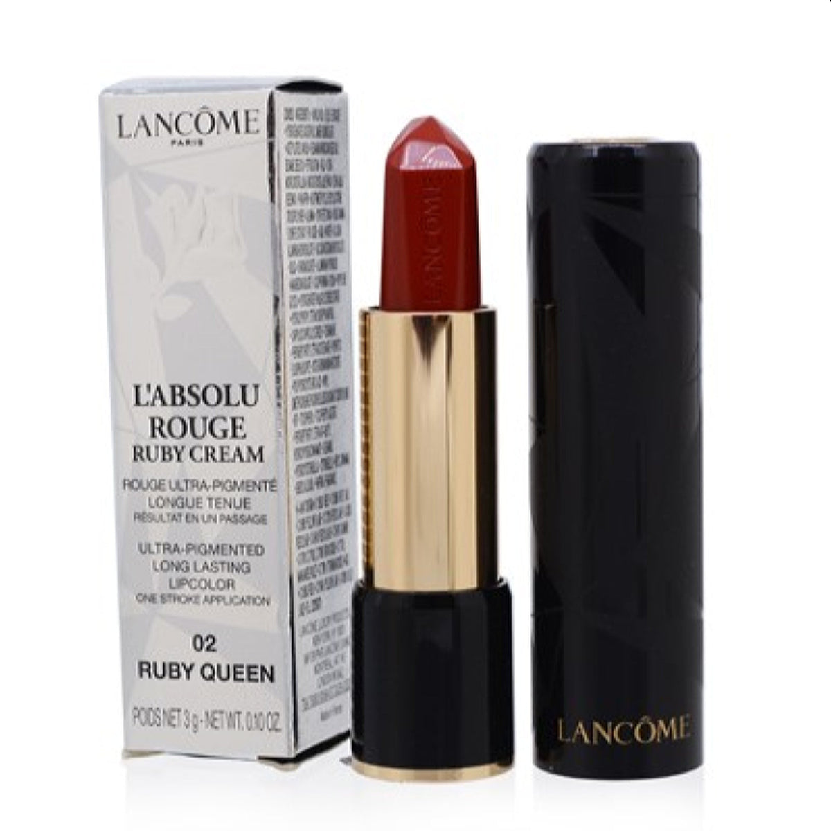 Lancome L'Absolu Rouge Ruby Cream Lipstick (02 Ruby Queen) 0.10 Oz (3 Ml)   