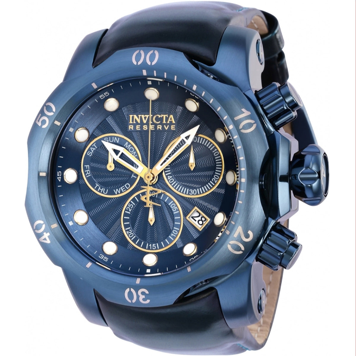 Invicta Men's 36286 Reserve Venom Blue Leather Watch