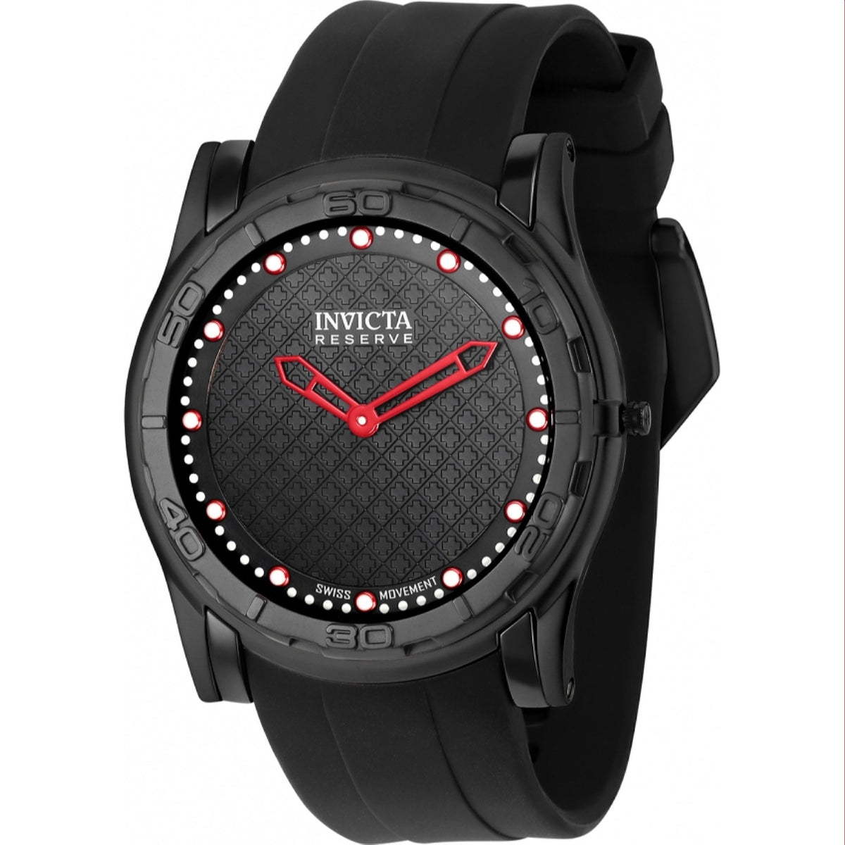 Invicta Men's 36397 Reserve Slim Black Silicone Watch