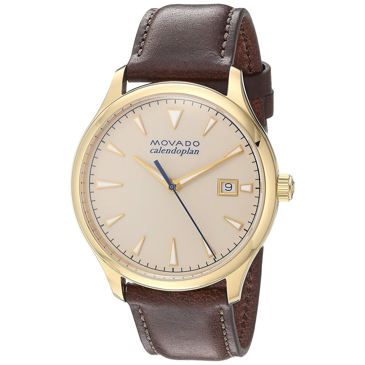 Movado Men's 3650003 Heritage Brown Leather Watch
