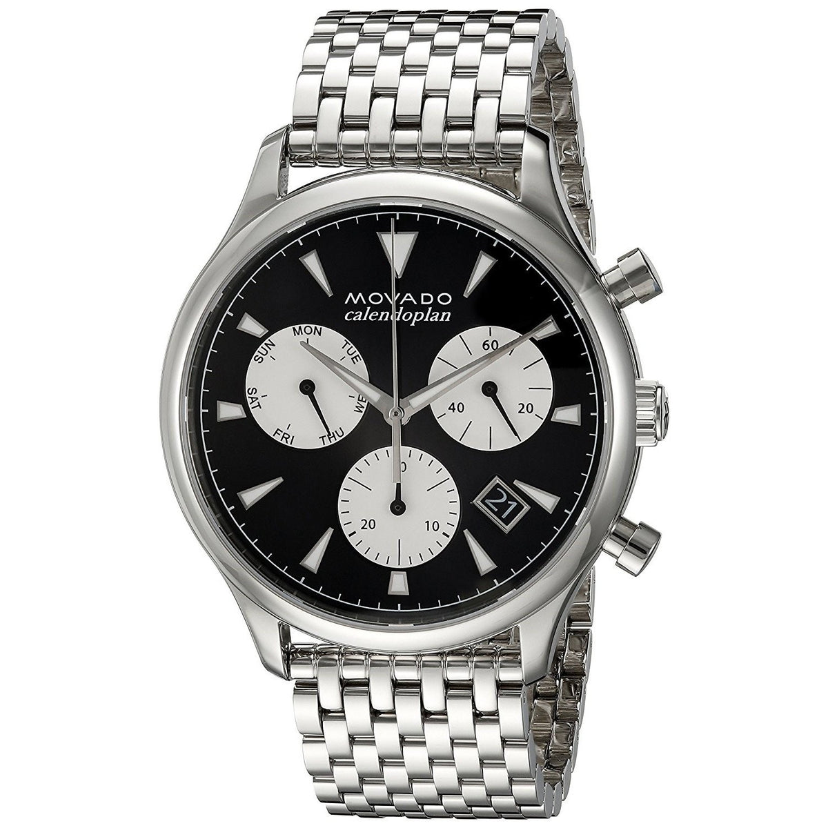 Movado Men's 3650014 Heritage Multi-Function Stainless Steel Watch