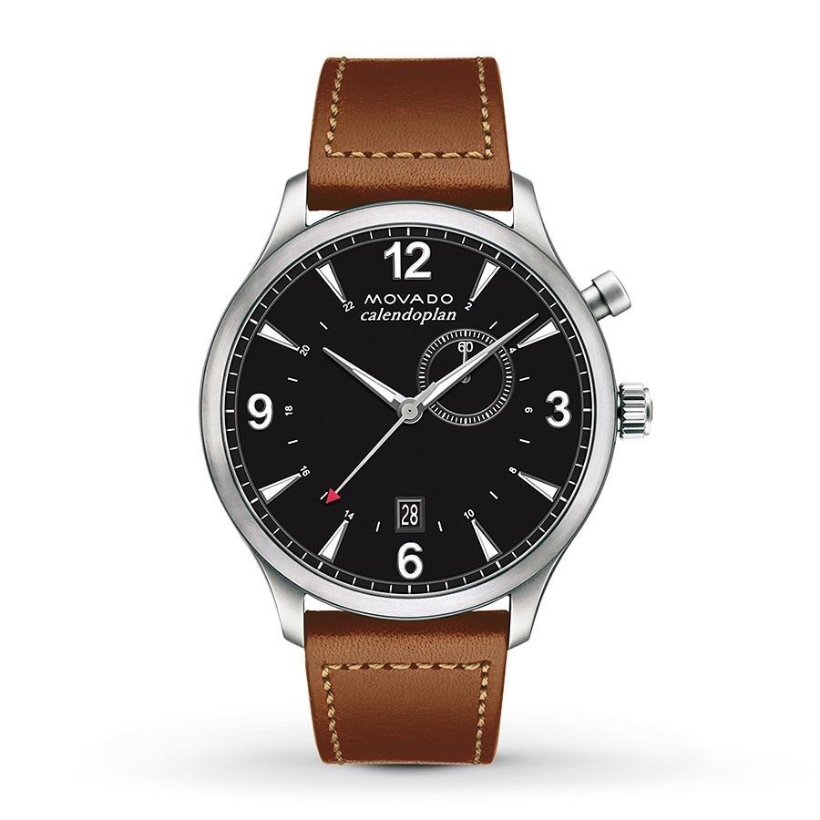 Movado Men's 3650016 Heritage Brown Leather Watch