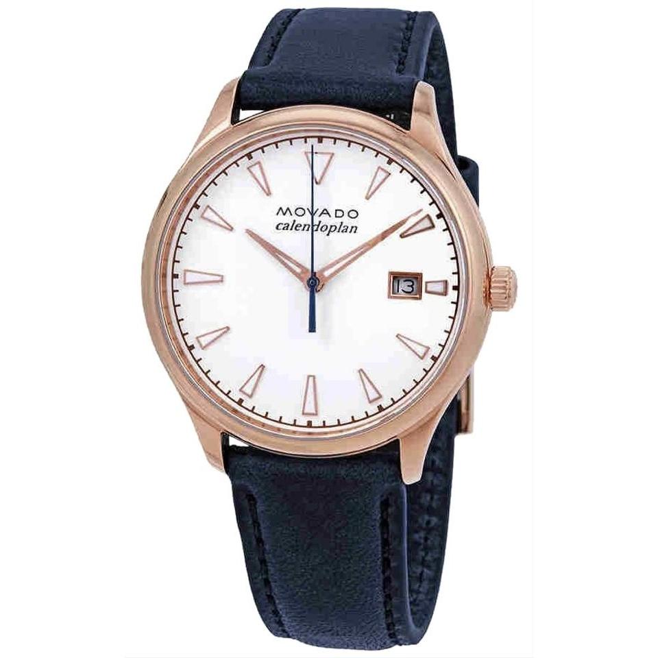 Movado Women's 3650034 Heritage Blue Leather Watch