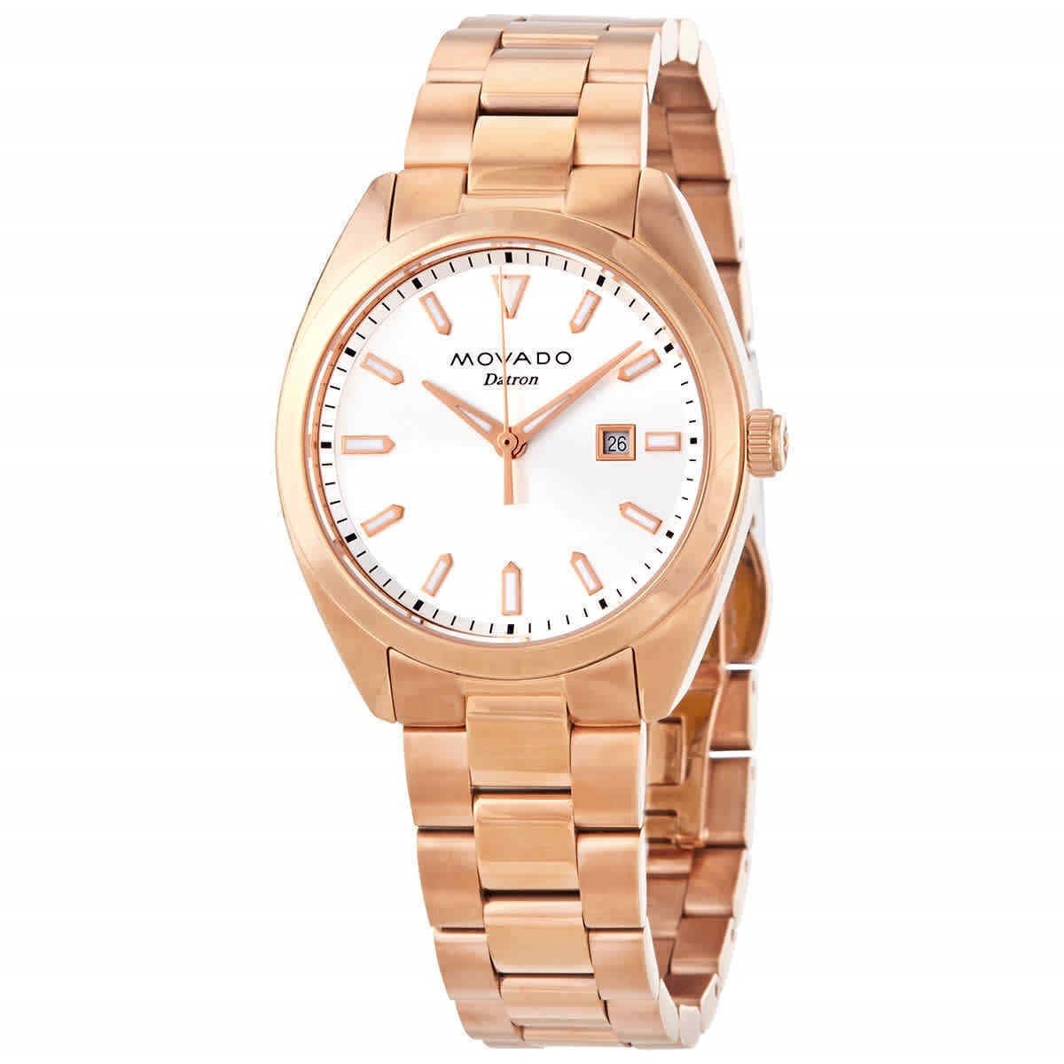 Movado Women's 3650039 Heritage-Datron Rose Gold-Tone Stainless Steel Watch