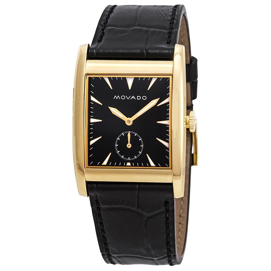 Movado Men's 3650049 Heritage Black Leather Watch