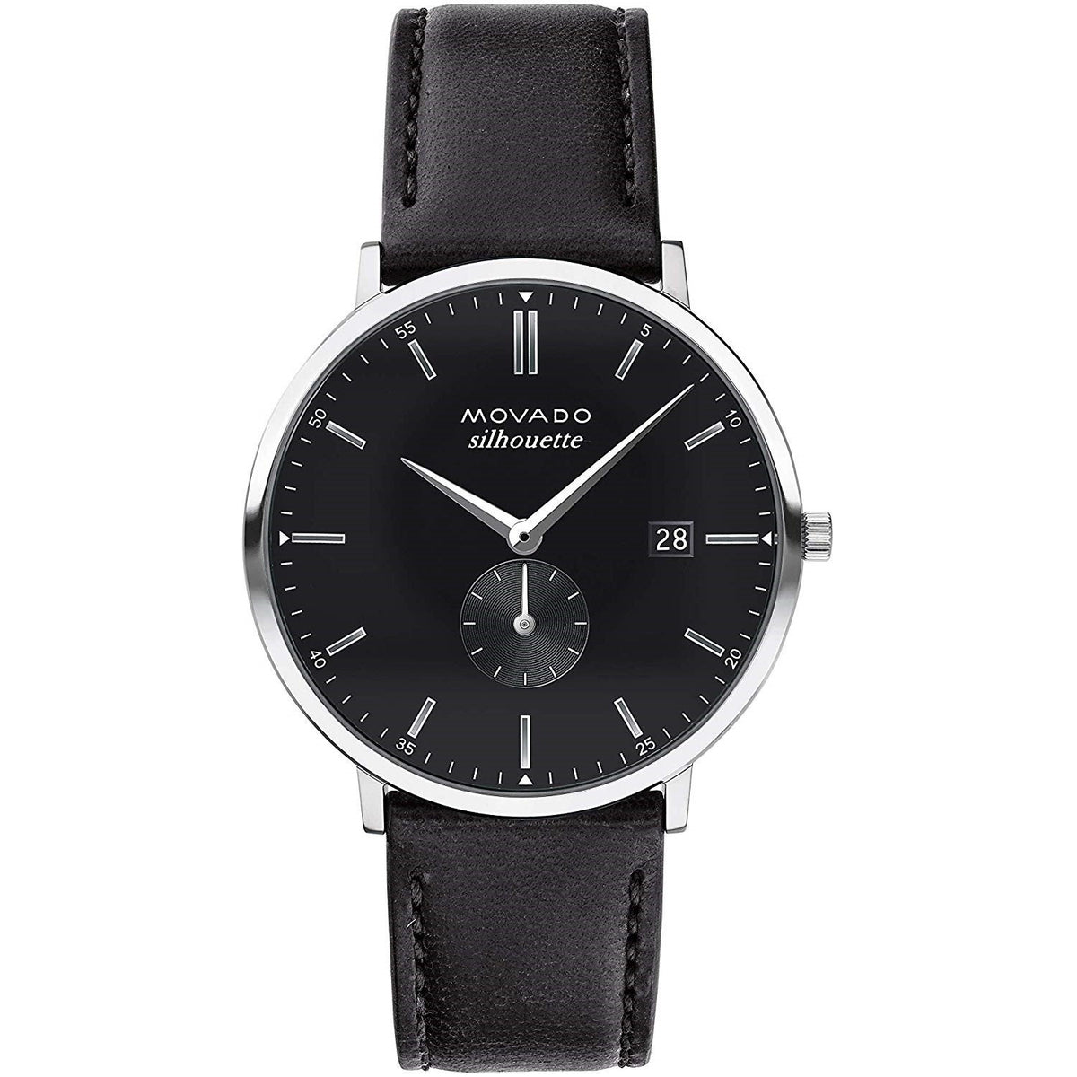 Movado Men&#39;s 3650066 Heritage Black Leather Watch