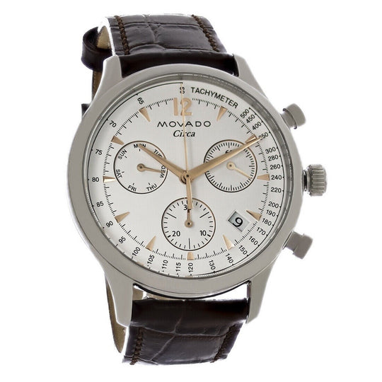 Movado Men's 3650108 Heritage Series Circa Brown Leather Watch