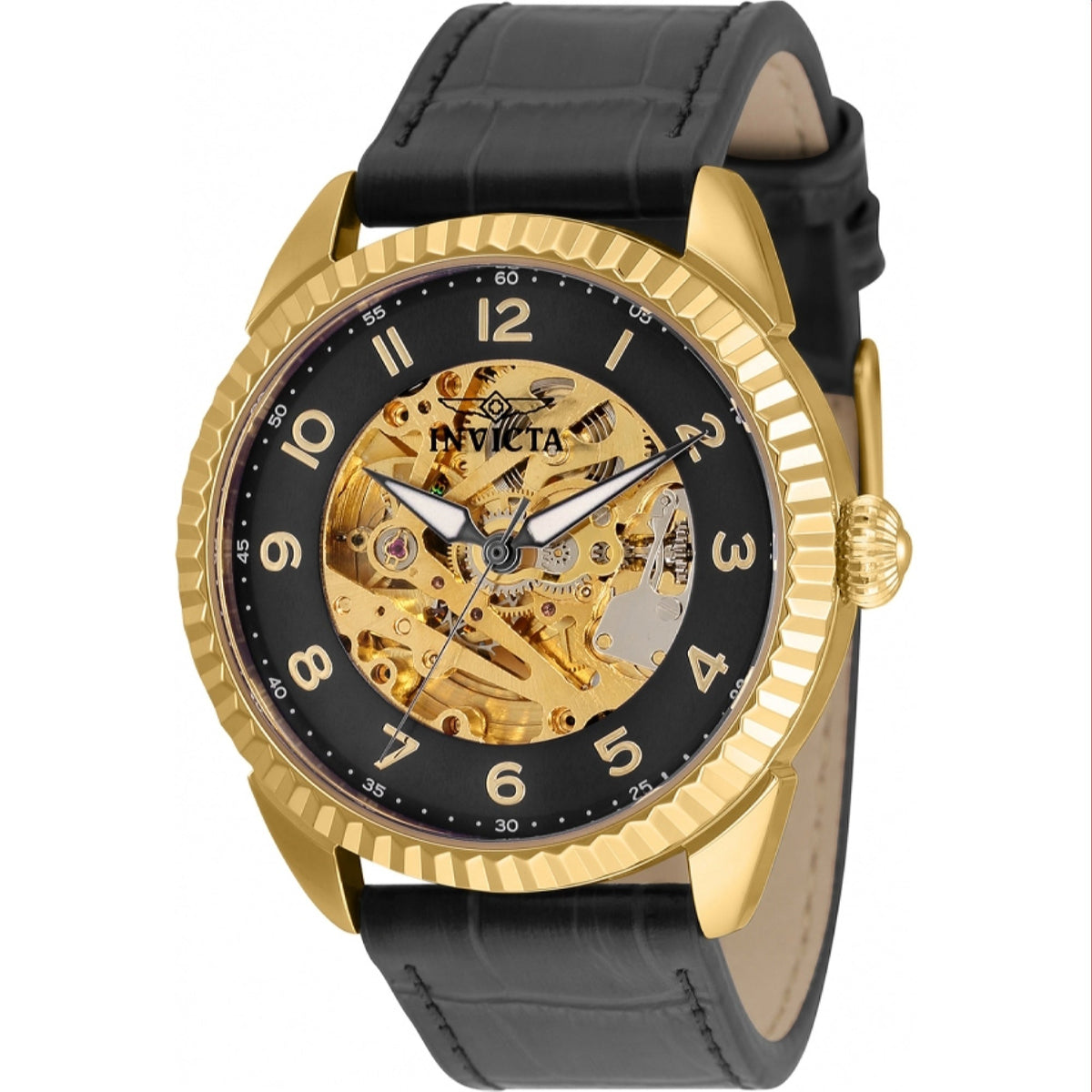 Invicta Men's 36563 Specialty Automatic Black Leather Watch