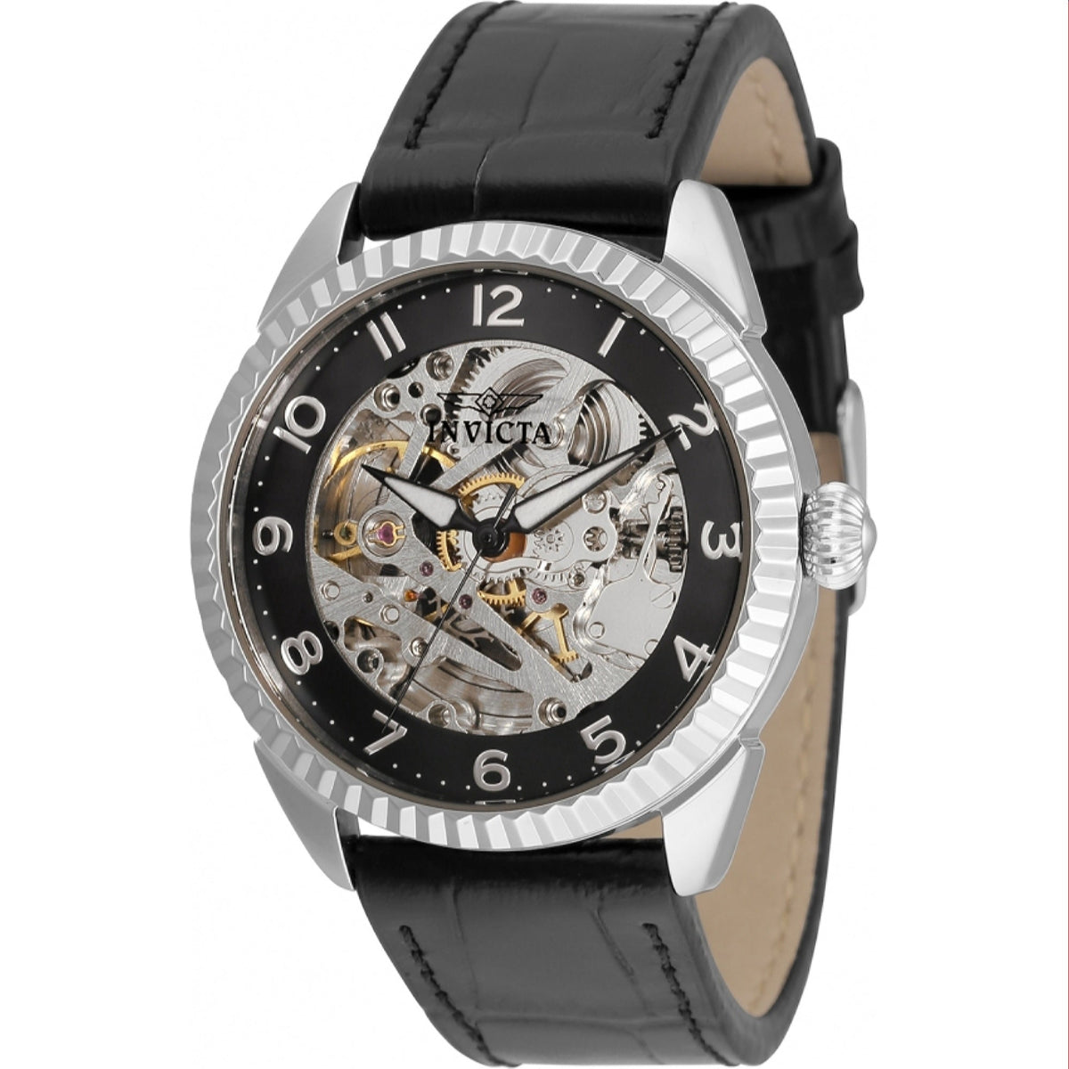 Invicta Men's 36566 Specialty Automatic Black Leather Watch
