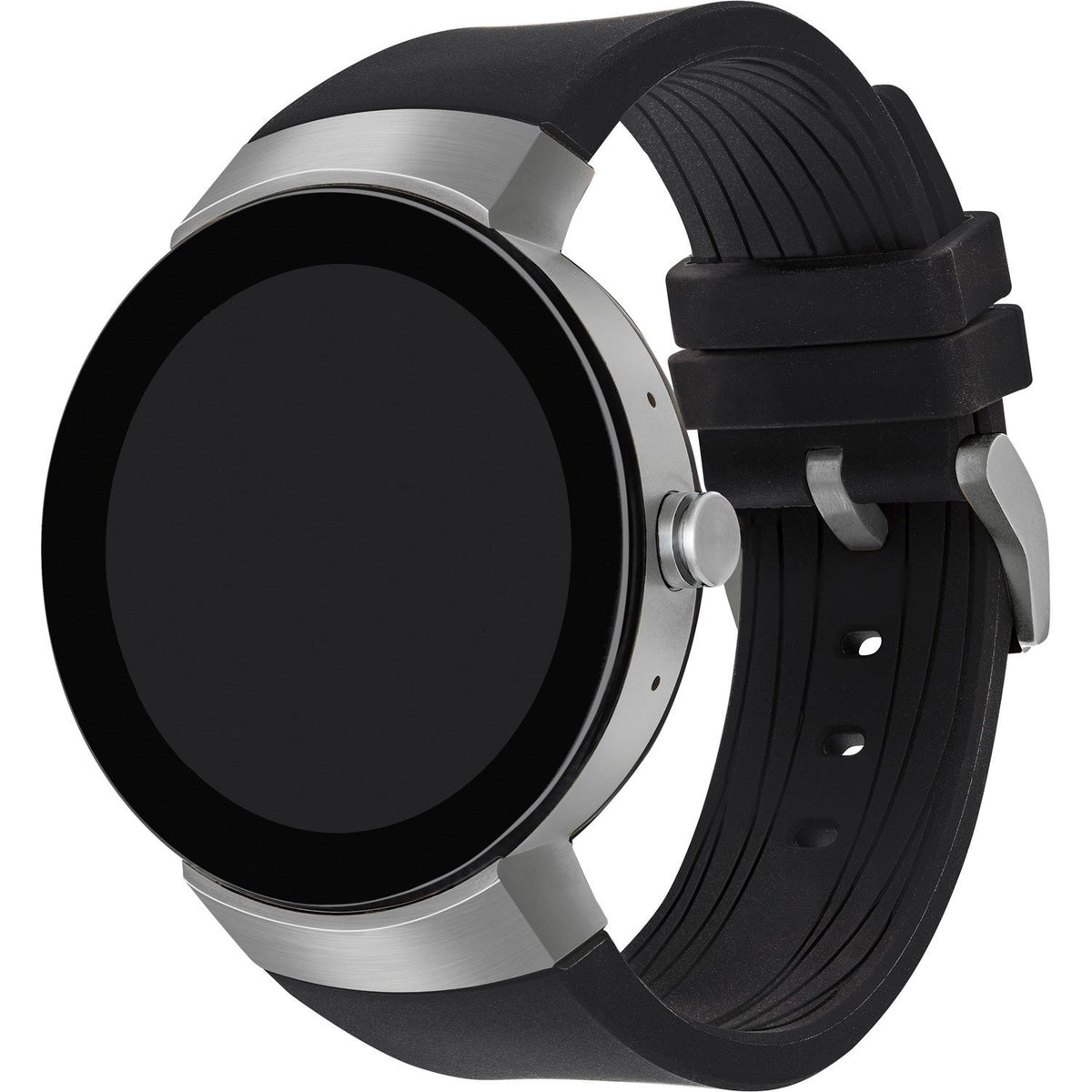 Movado Men's 3660016 Connect Smartwatch Androis IOS NFC Payment Bluetooth Microphone Accelerometer Gyroscope Ambient Light Sensor Black Leather Watch