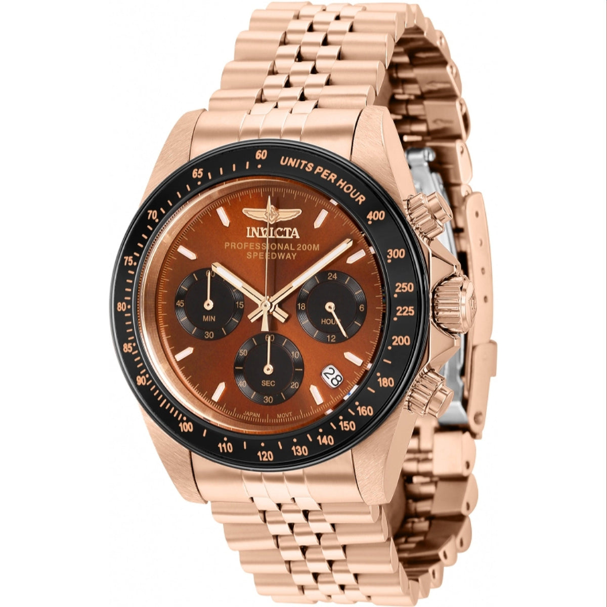 Invicta Men&#39;s 36736 Speedway Rose-Tone Stainless Steel Watch