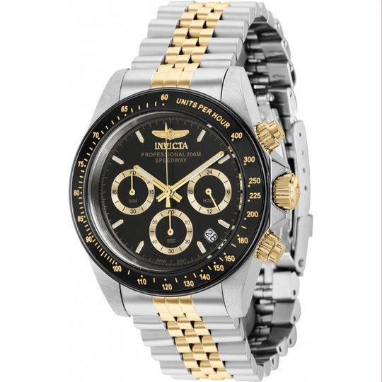 Invicta Men's 36739 Speedway Black and Gold-Tone Stainless Steel Watch