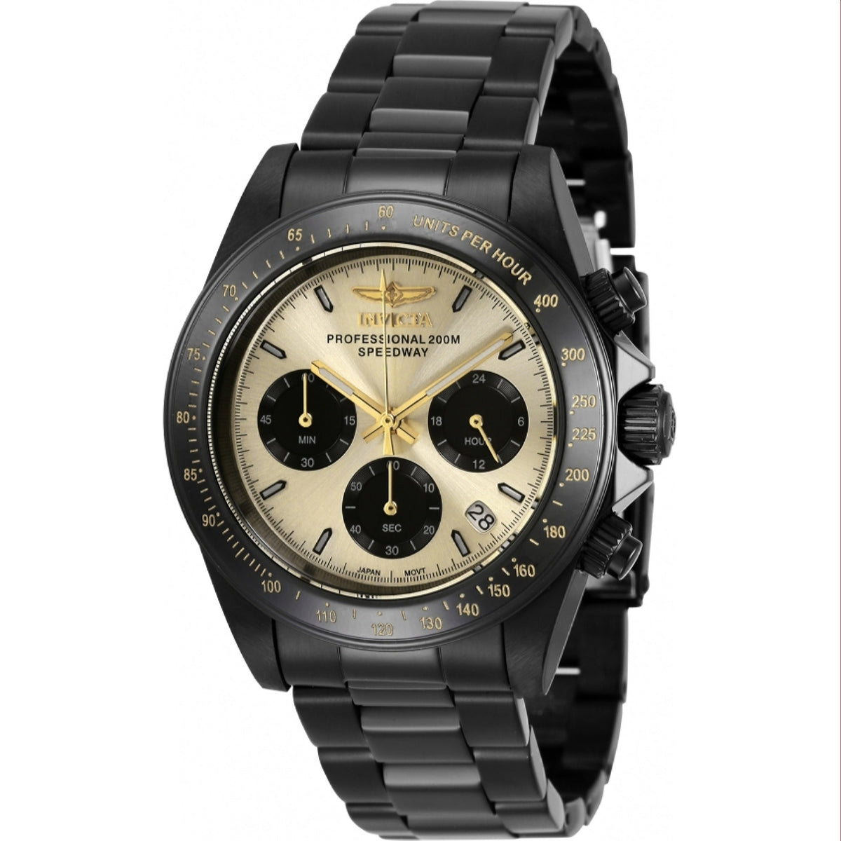Invicta Men's 36742 Speedway Black Stainless Steel Watch