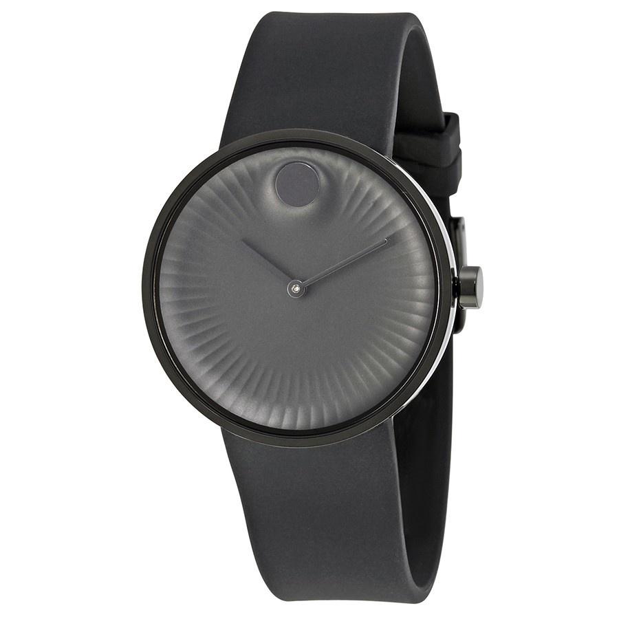 Movado Men's 3680005 Edge Black Silicone Watch