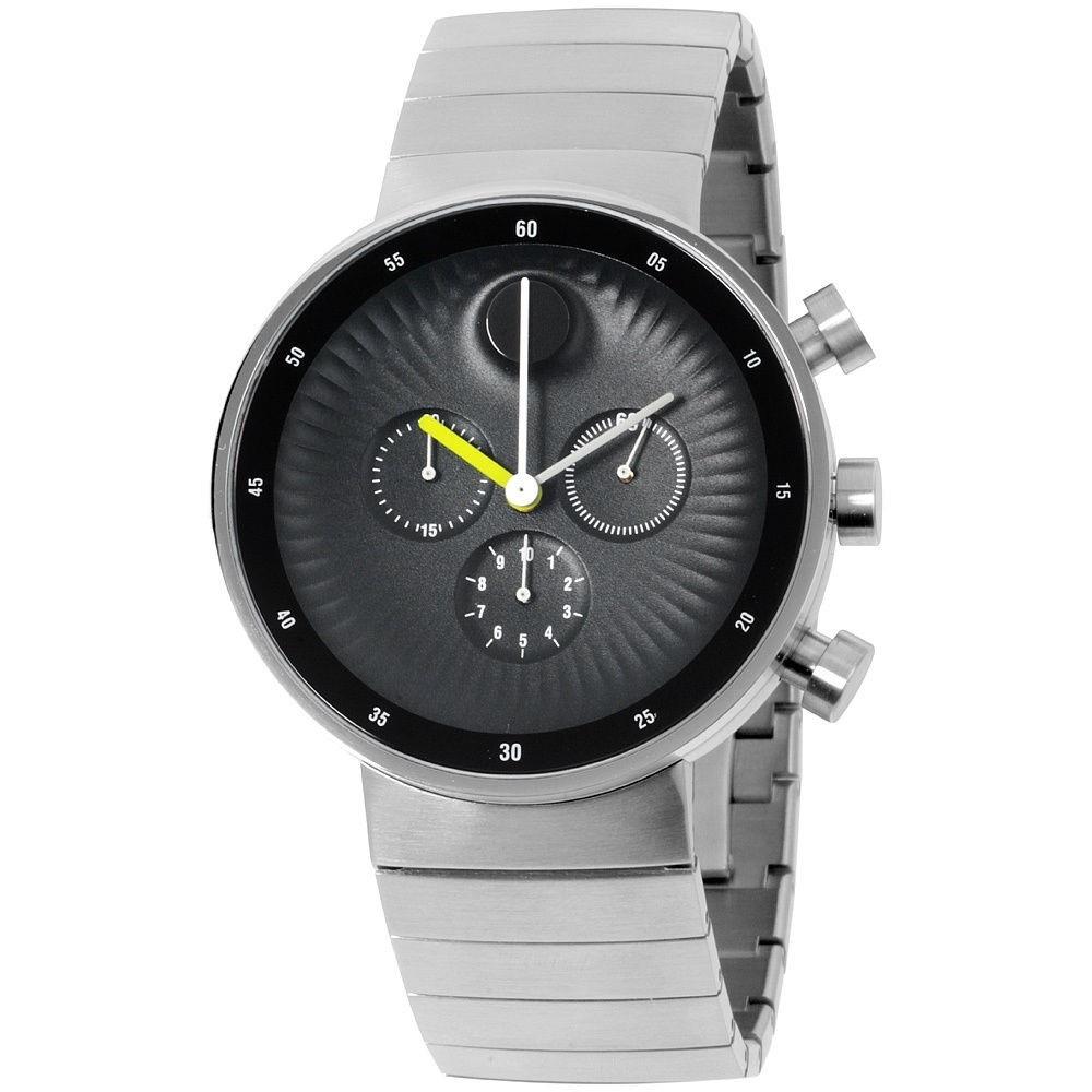 Movado Men's 3680009 Edge Chronograph Black Stainless Steel Watch