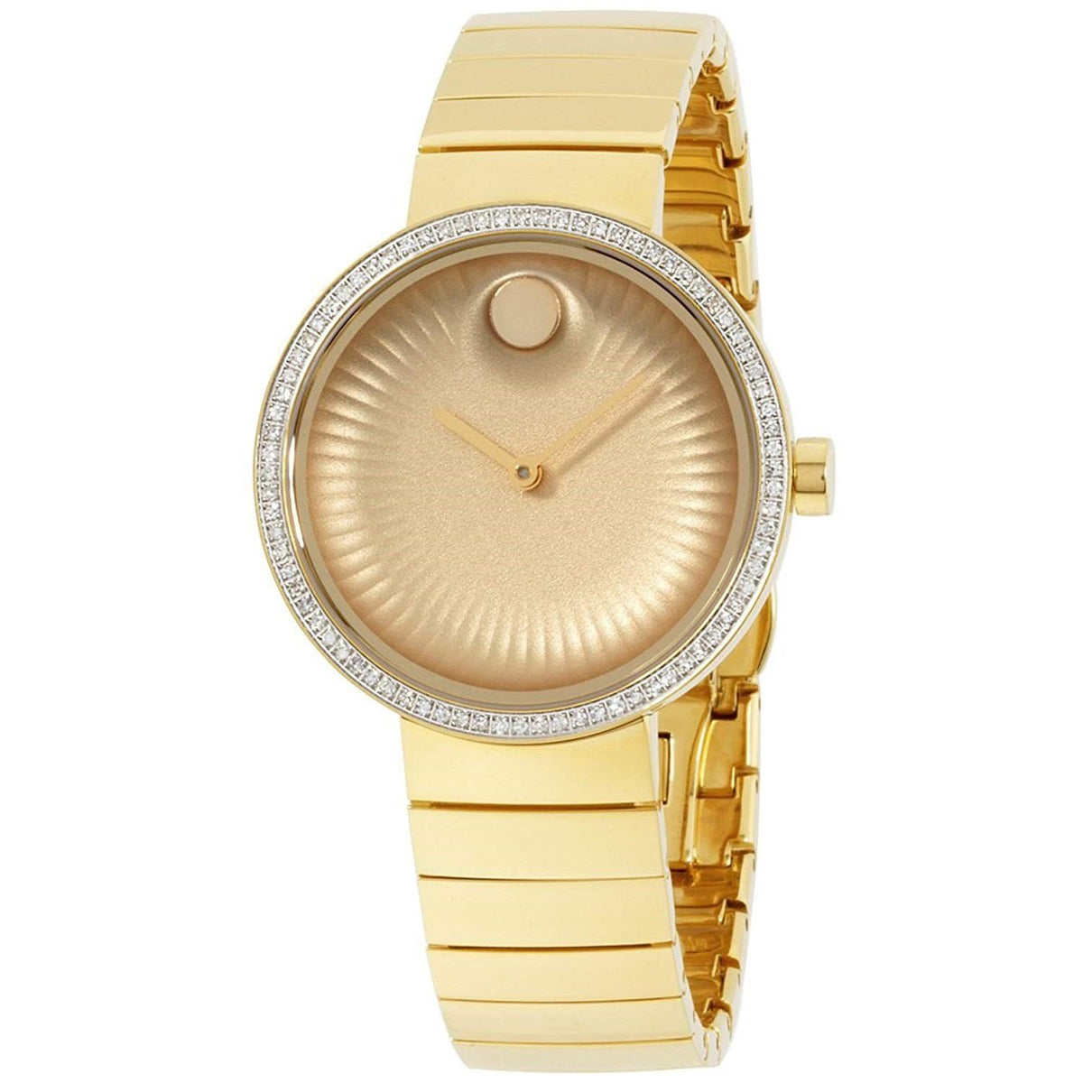 Movado Women&#39;s 3680034 Edge Dot Gold-Tone Stainless Steel Watch