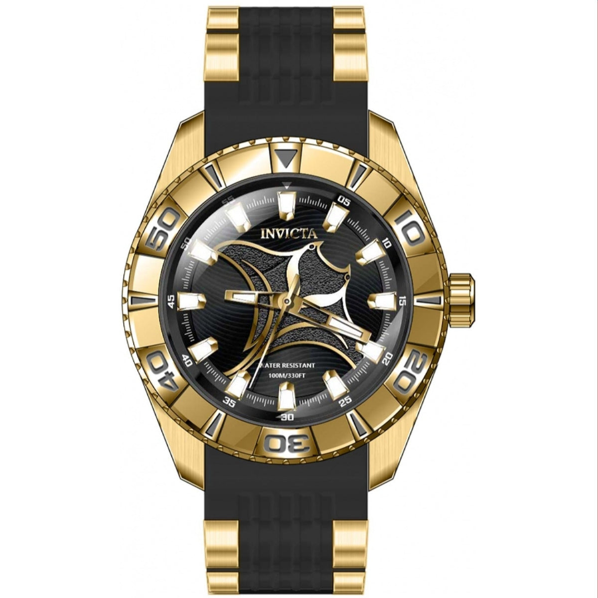 Invicta Men's 36829 Pro Diver Scuba Gold-Tone and Black Inserts Stainless Steel Watch