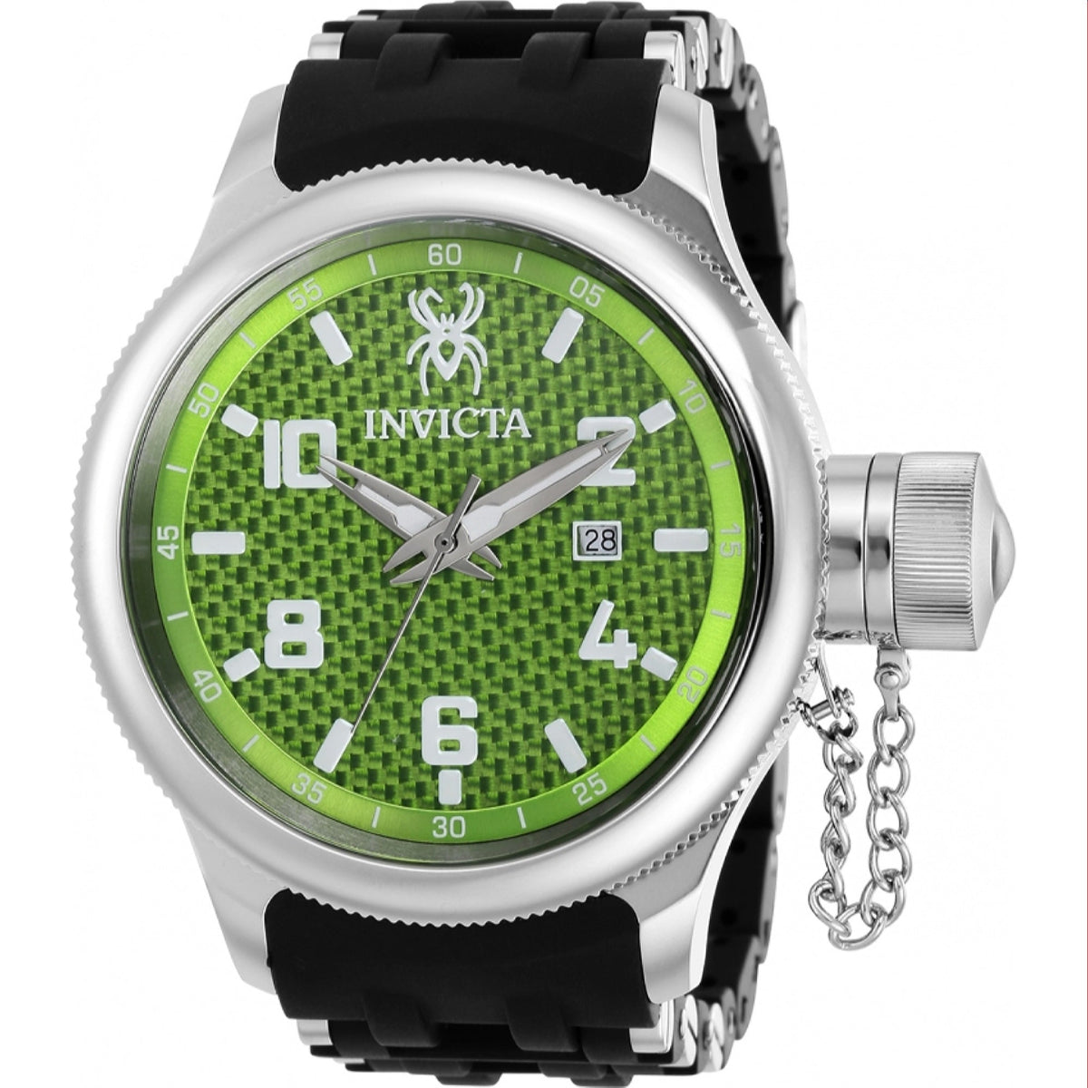 Invicta Men's 36980 Russian Diver Black Polyurethane and Stainless Steel Watch
